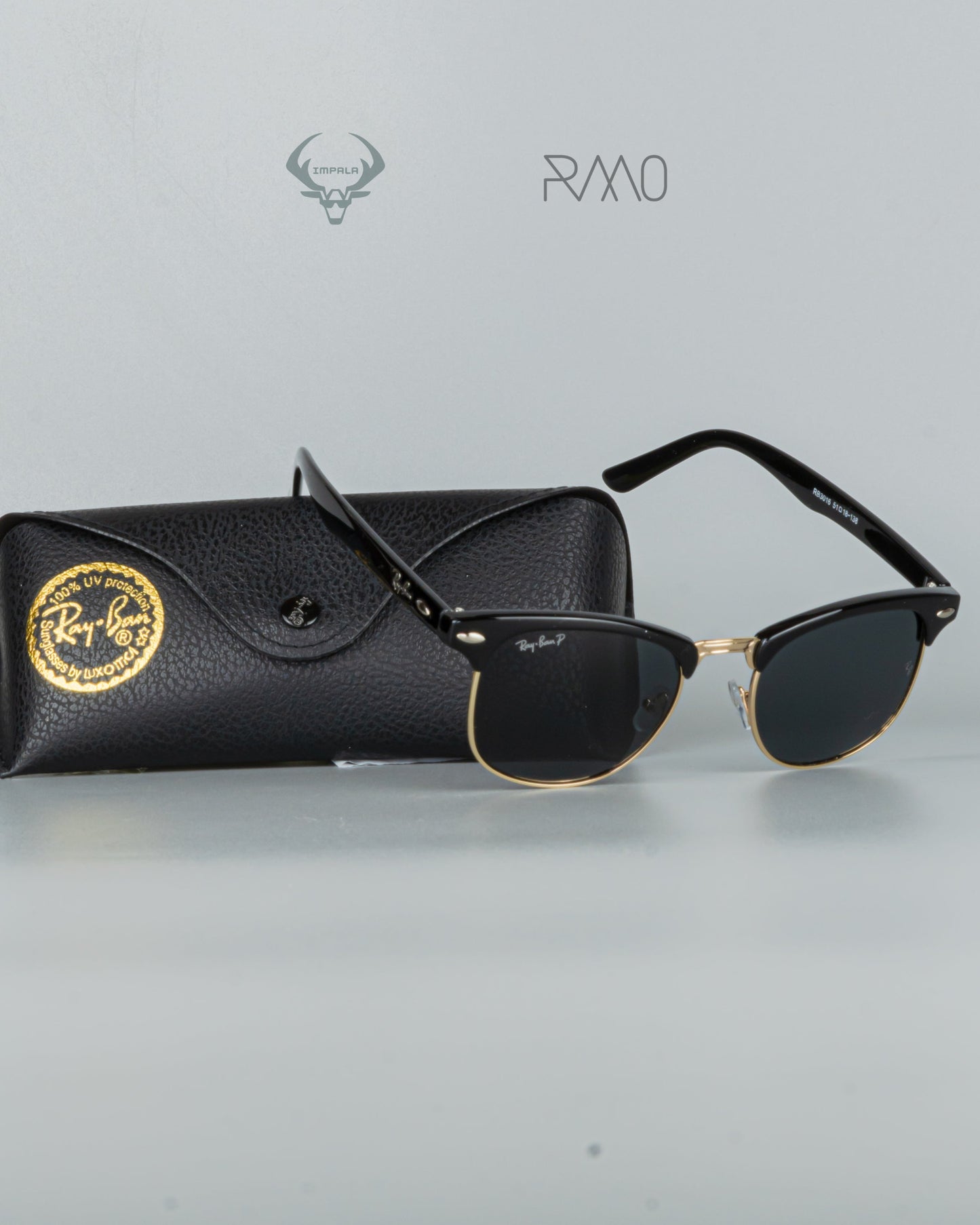 GAFAS RAY B4N CLUBMASTER NG DORADO AA