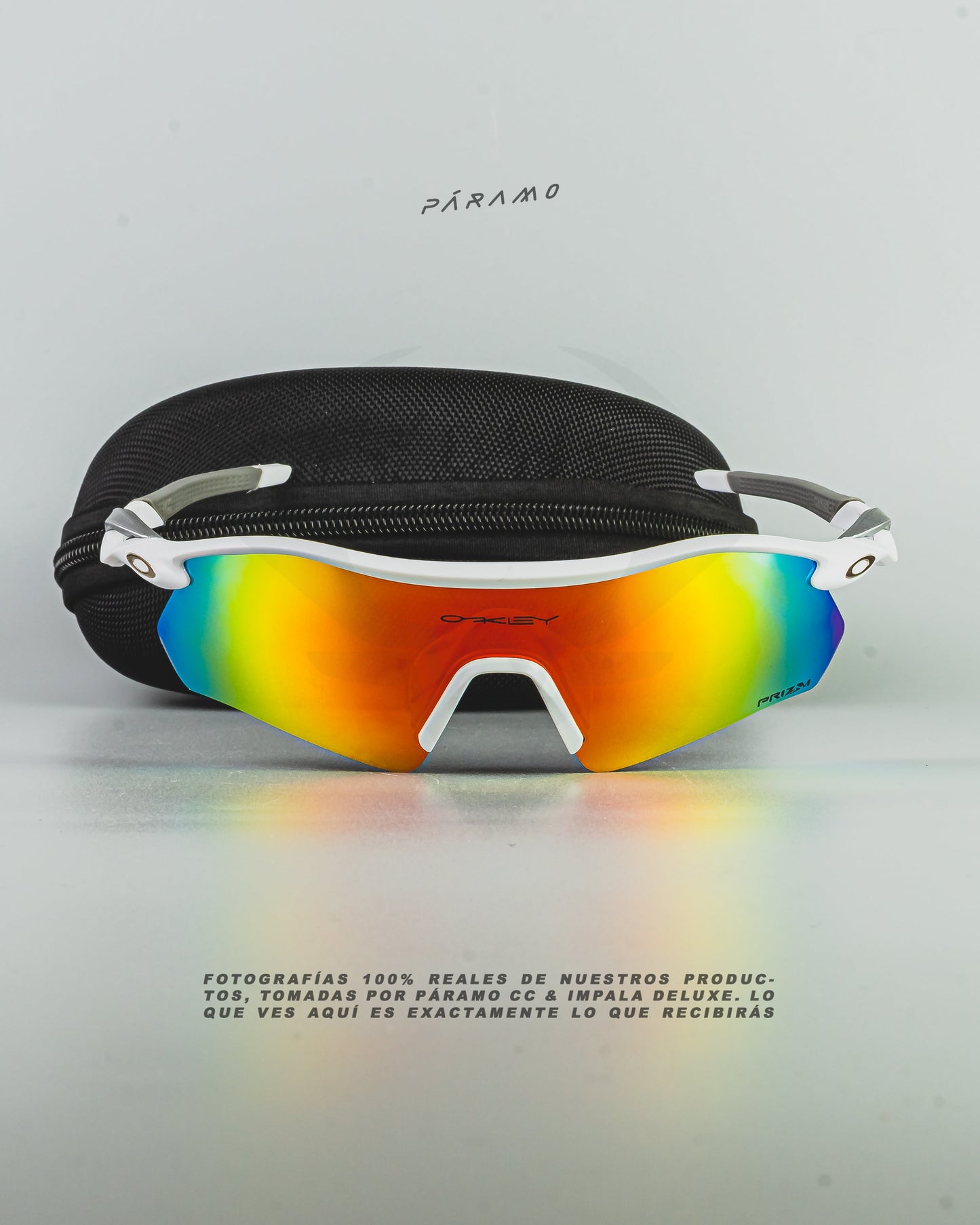 GAFAS 0AKL3Y RADAR PLATE BLANCO ROJO