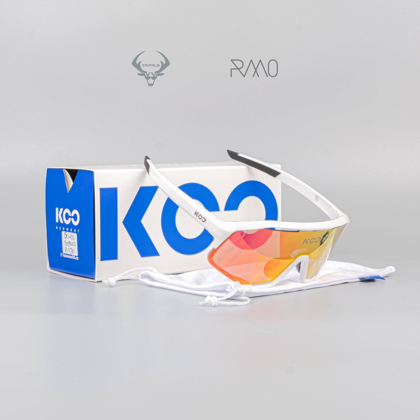 Gafas DEMOS blanco rojo Uv400