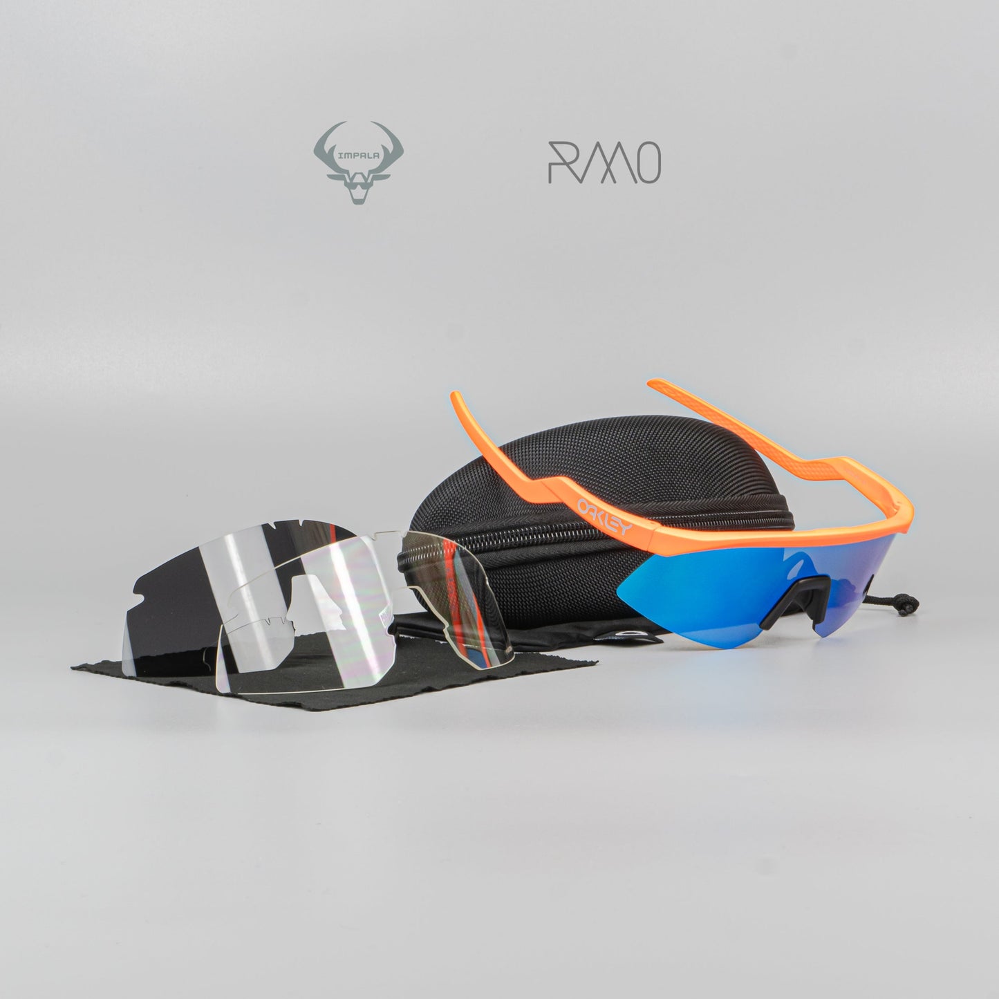 Gafas HYDRA naranja azul3 lentes Uv400