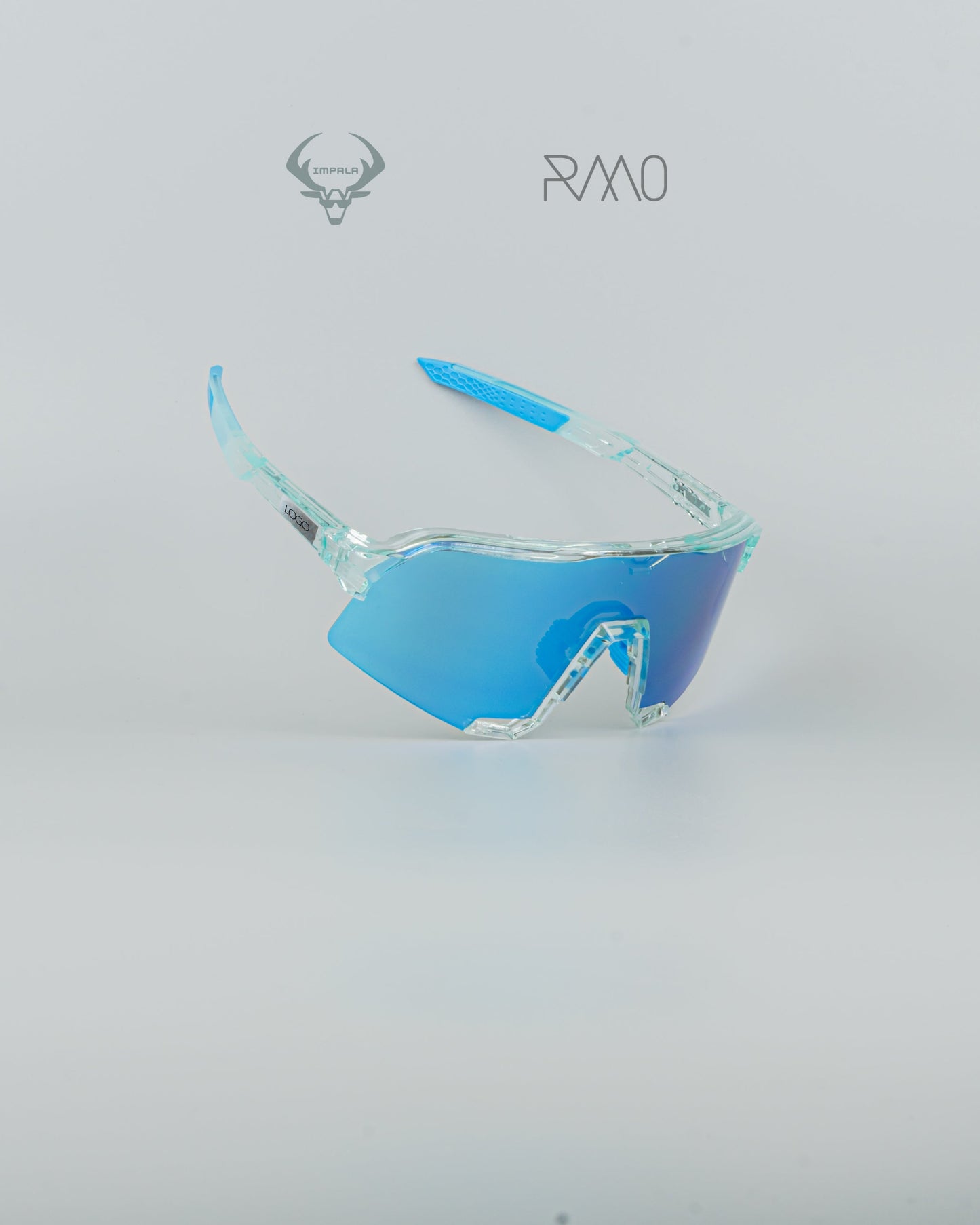 Gafas 100 P S3  AZUL TRANSPARENTE 3 lentes Uv400