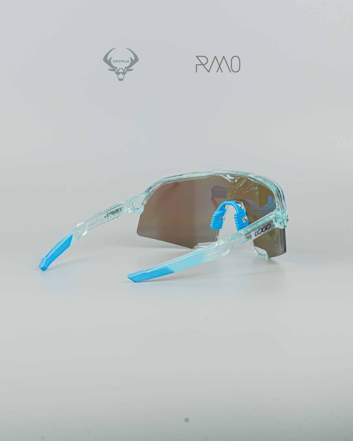 Gafas 100 P S3  AZUL TRANSPARENTE 3 lentes Uv400