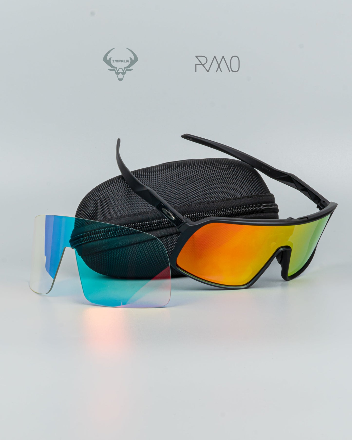 Gafas sutro  fotocromáticas negro rojo 2 lentes Uv400