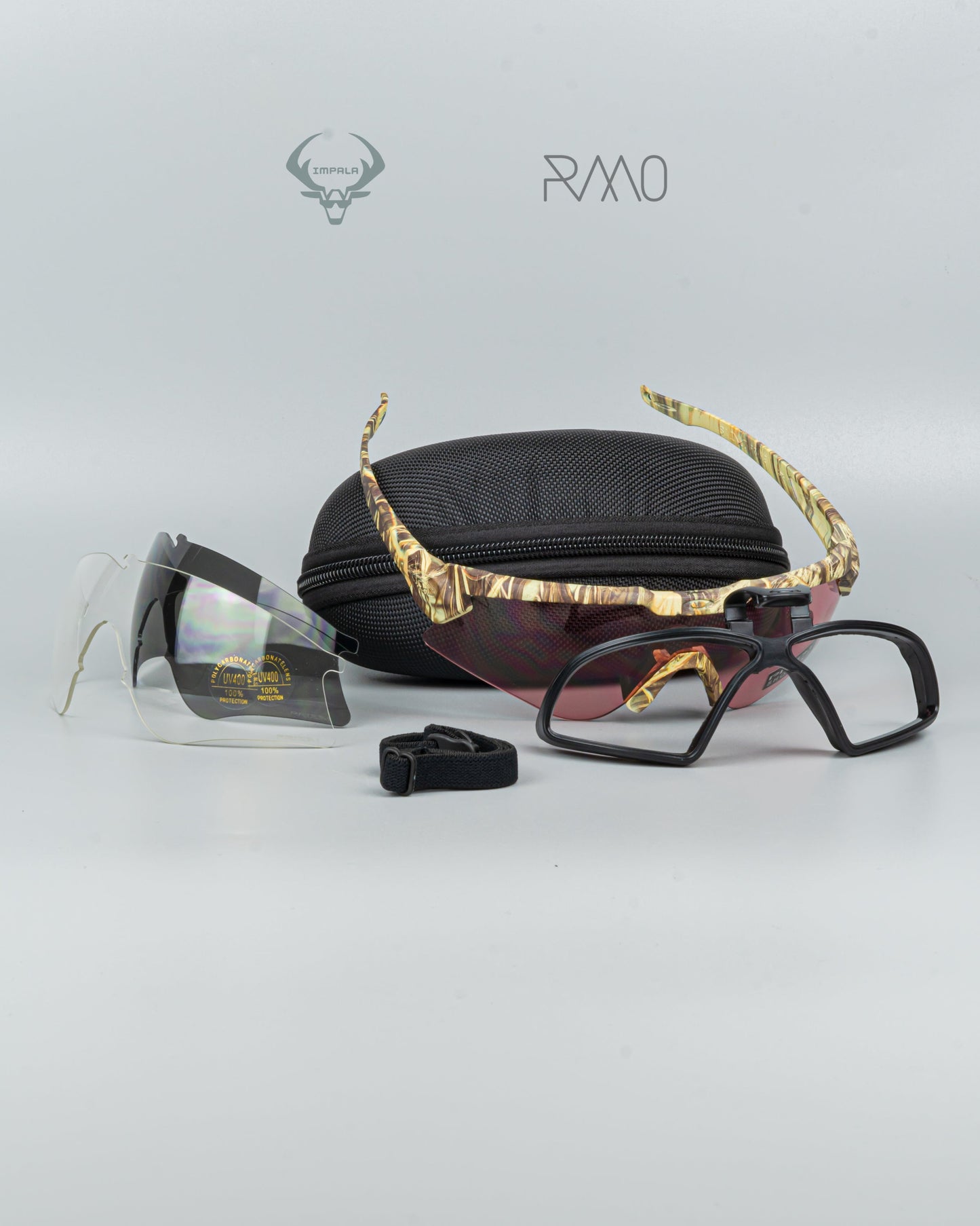 Gafas Mframe ALPH4  CAMO 3 lentes Uv400
