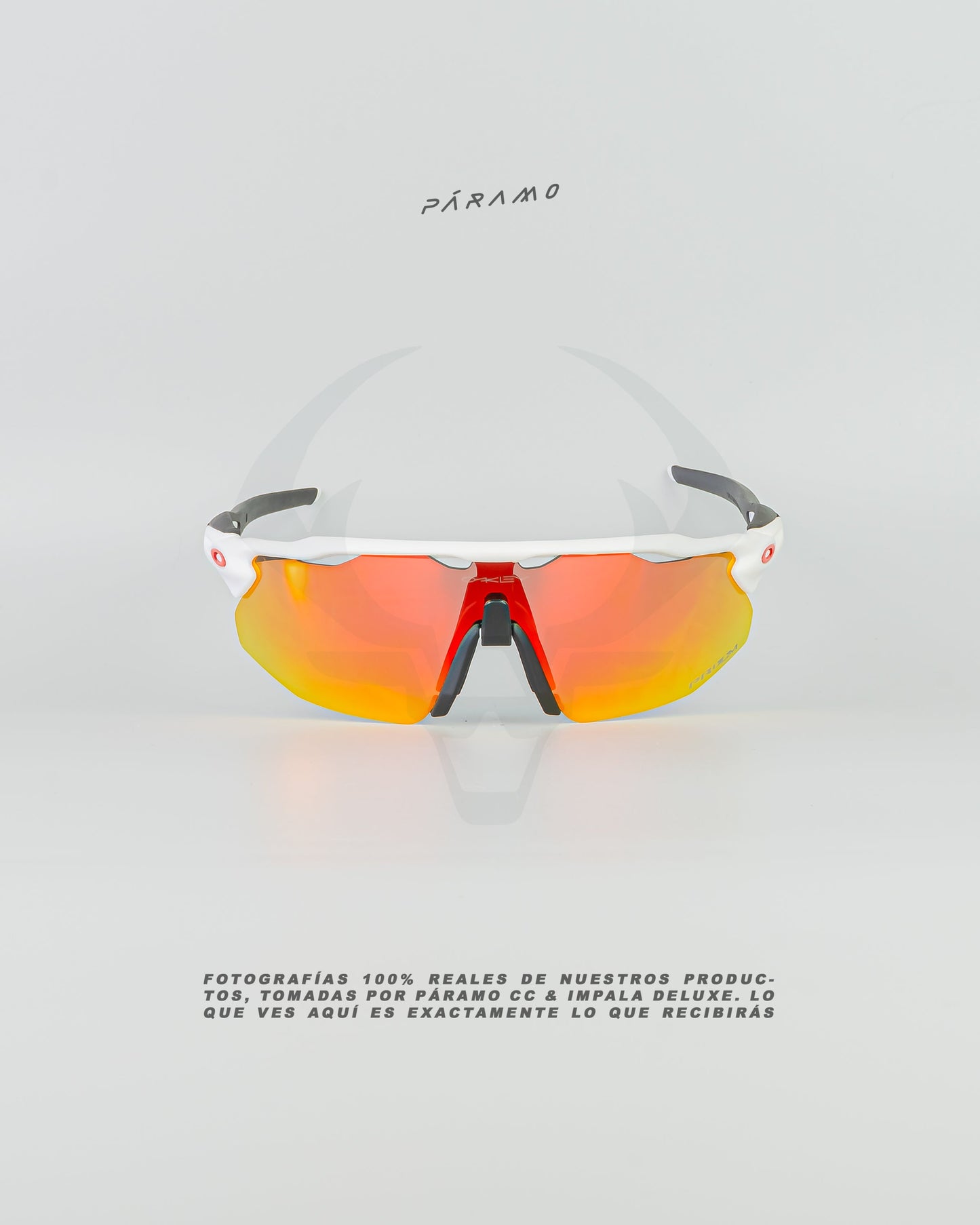 gafas Radar Advancer blanco rojo  4 lentes Uv400
