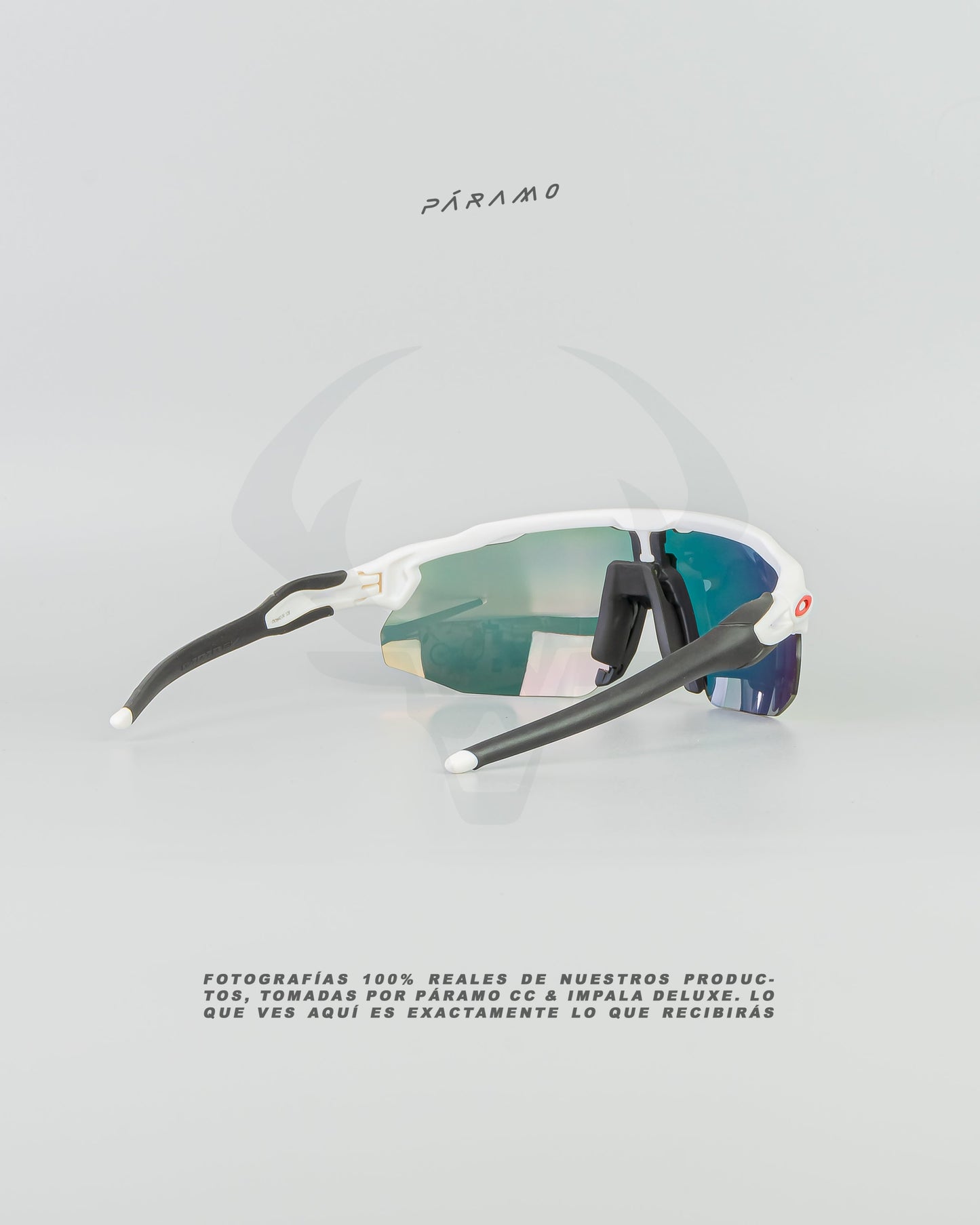 gafas Radar Advancer blanco rojo  4 lentes Uv400