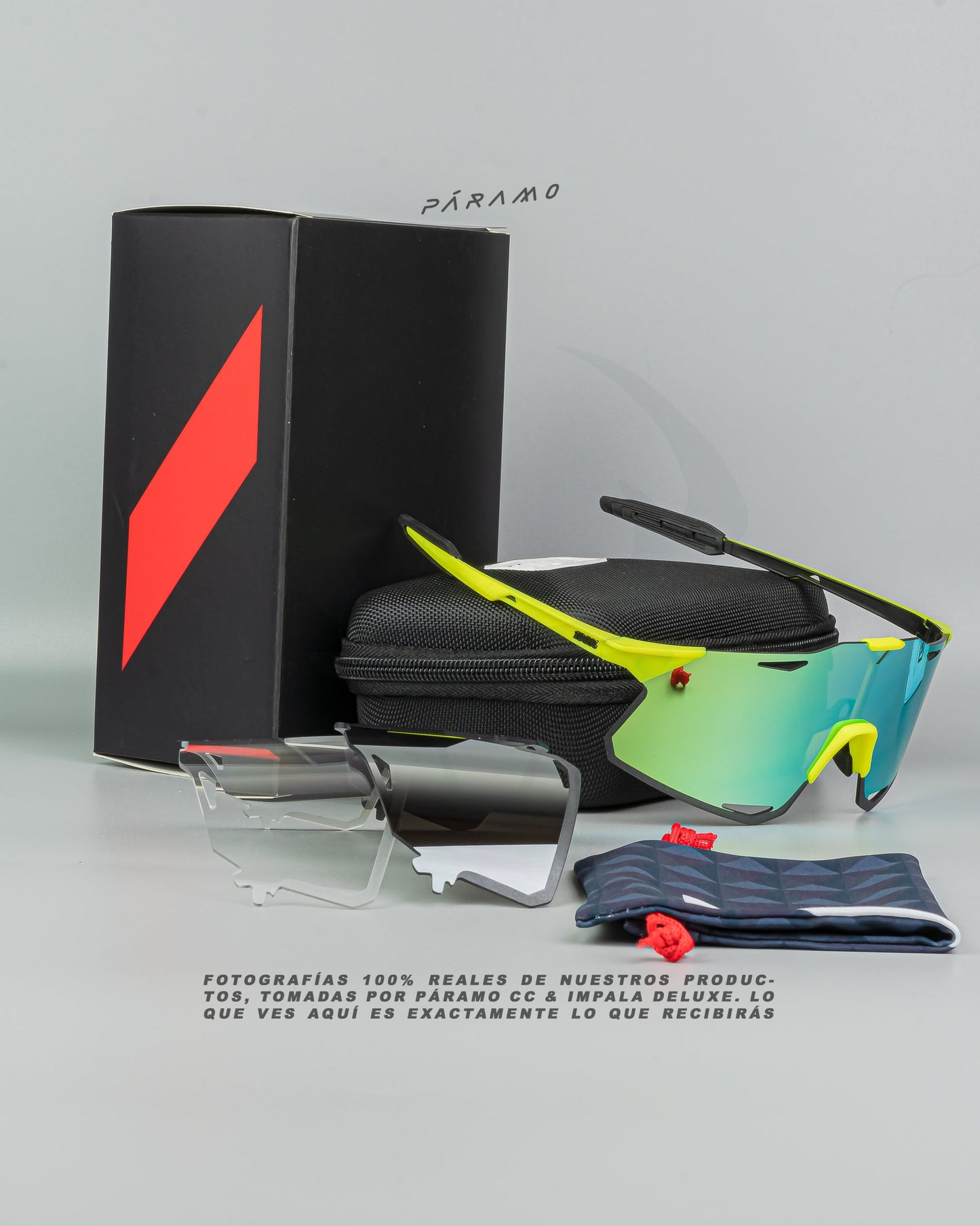 Gafas Hypercraft verde 3 lentes Uv400