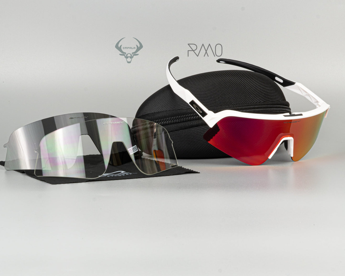 Gafas sutro lite sweep  blanco rojo 3 lentes Uv400