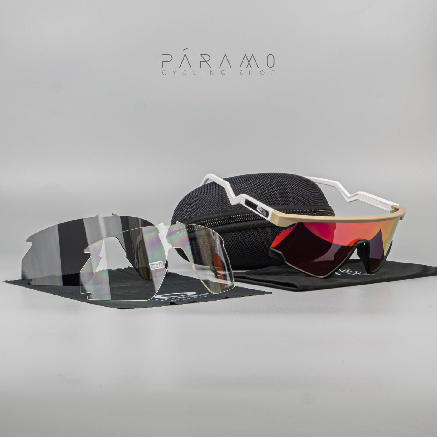 Gafas BXTR  beige rojo 3 lentes Uv400