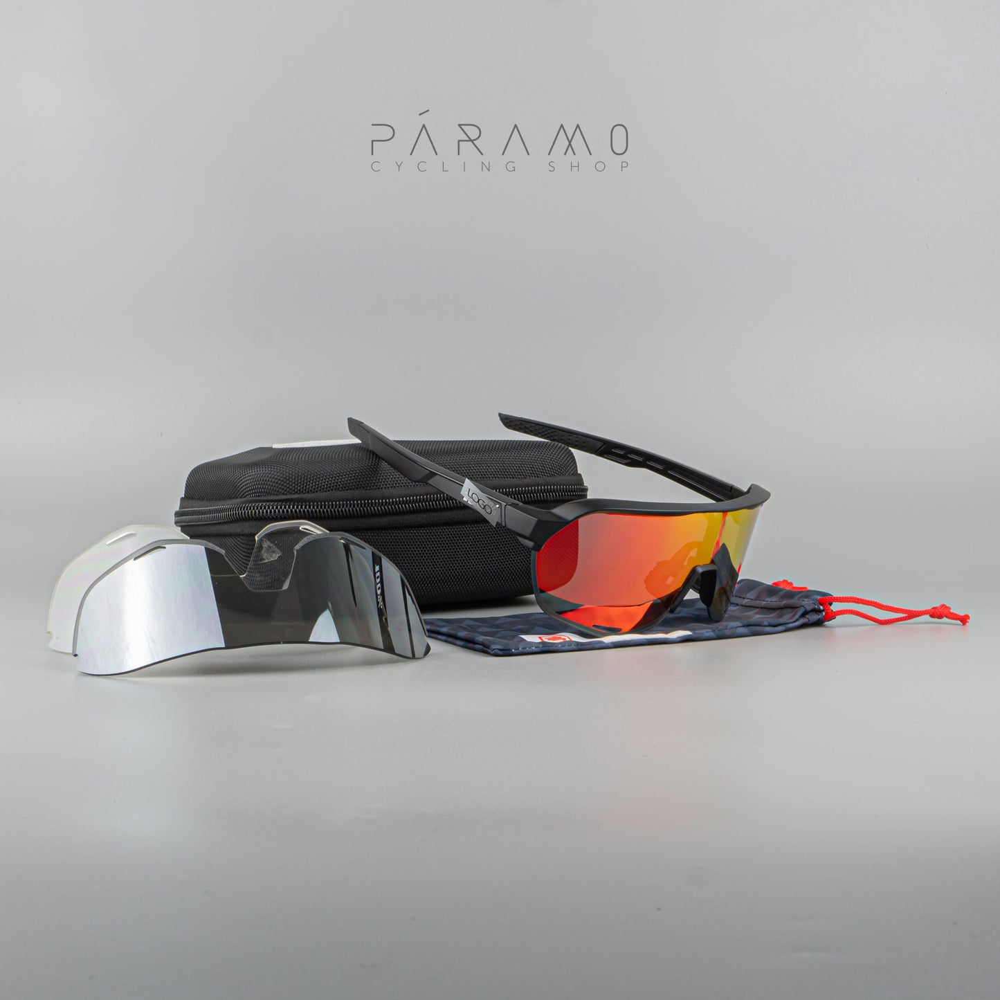 Gafas 100 P S2  negro 3 lentes Uv400