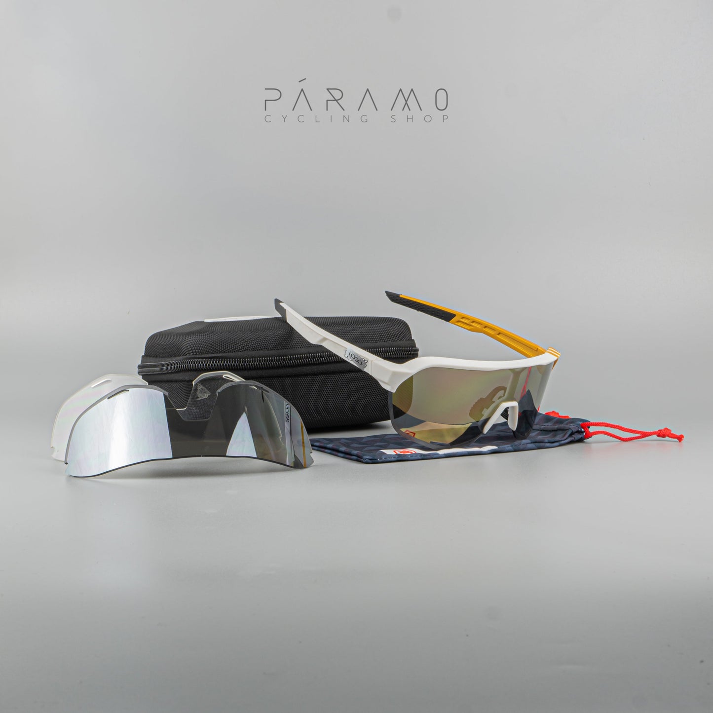 Gafas 100 P S2 BLANCO DORADO 3 lentes Uv400
