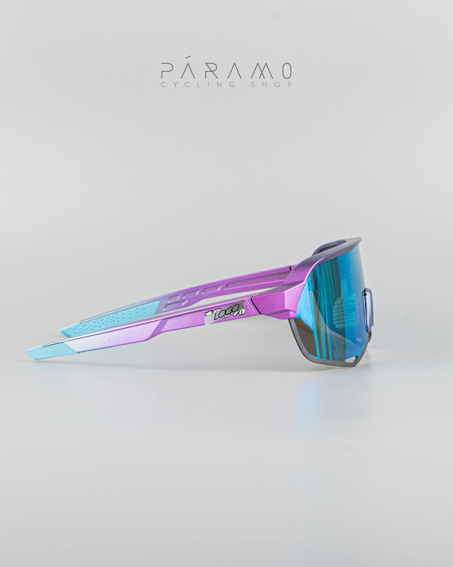 Gafas 100 P S2  lila azul 3 lentes Uv400