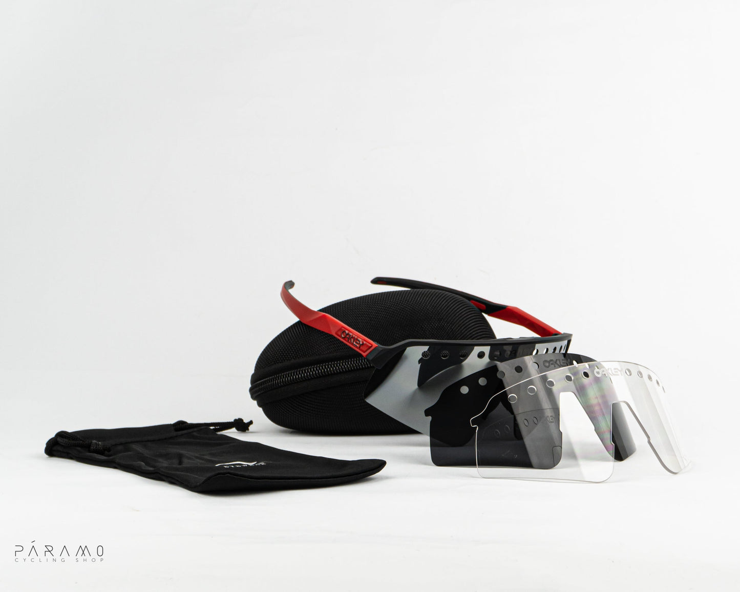 Gafas sutro lite sweep vent rojo plata 3 lentes Uv400
