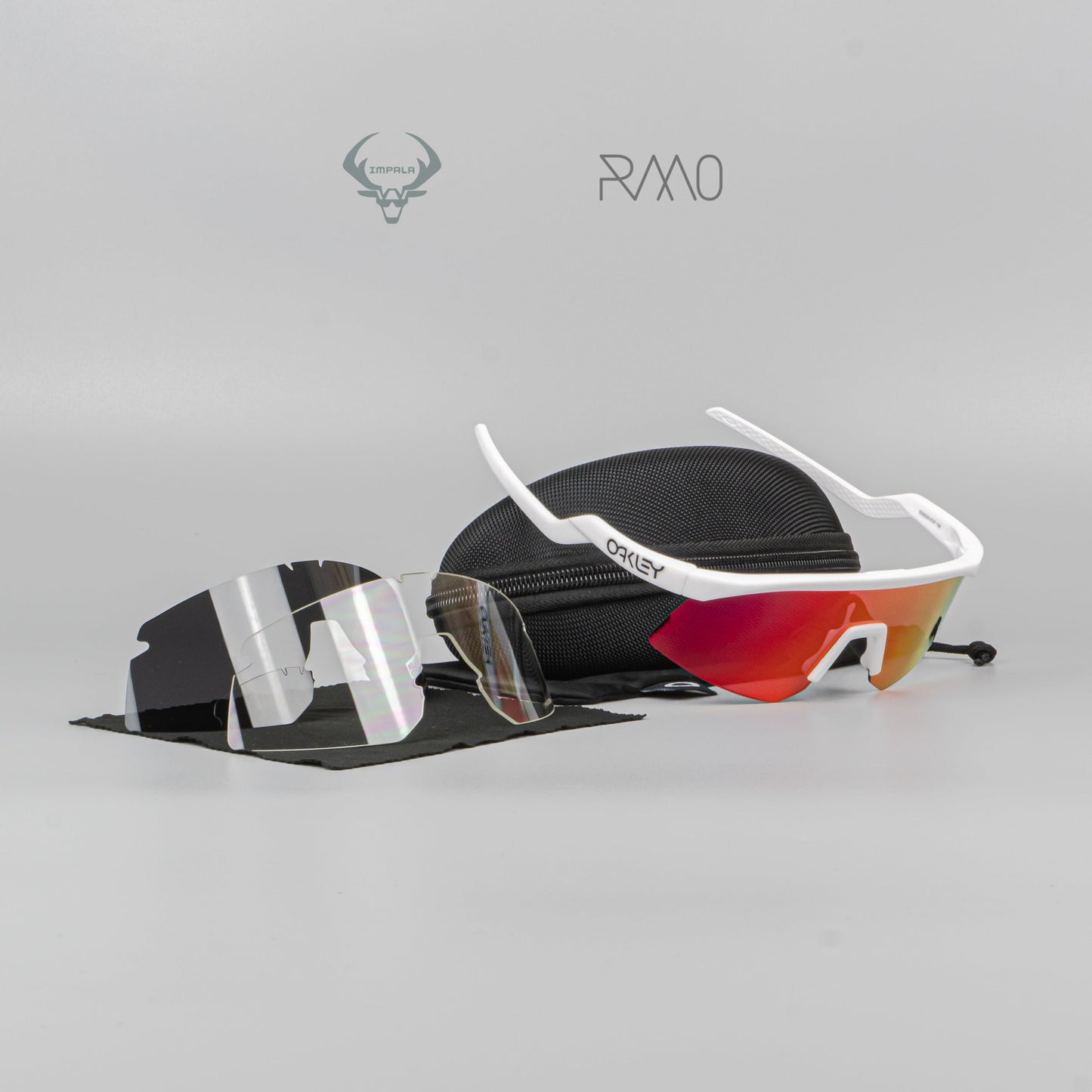 Gafas HYDRA  blanco rojo 3 lentes Uv400