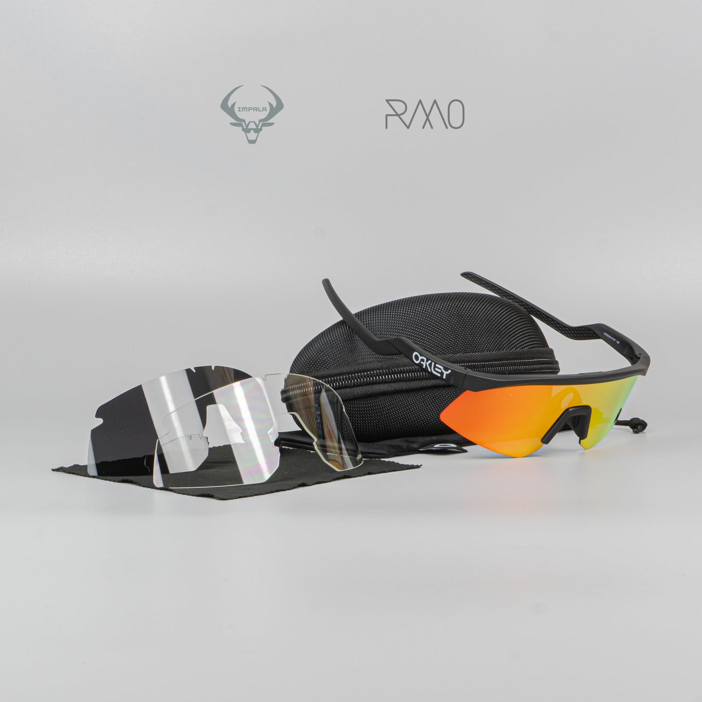 Gafas HYDRA  negro rojo 3 lentes Uv400