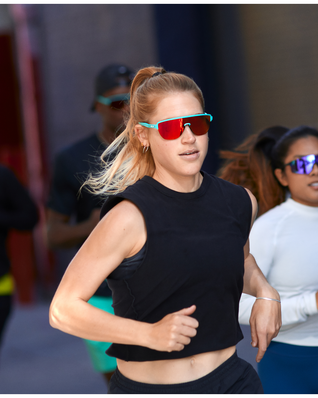 Gafas CORRIDOR  blanco naranja uv400 running