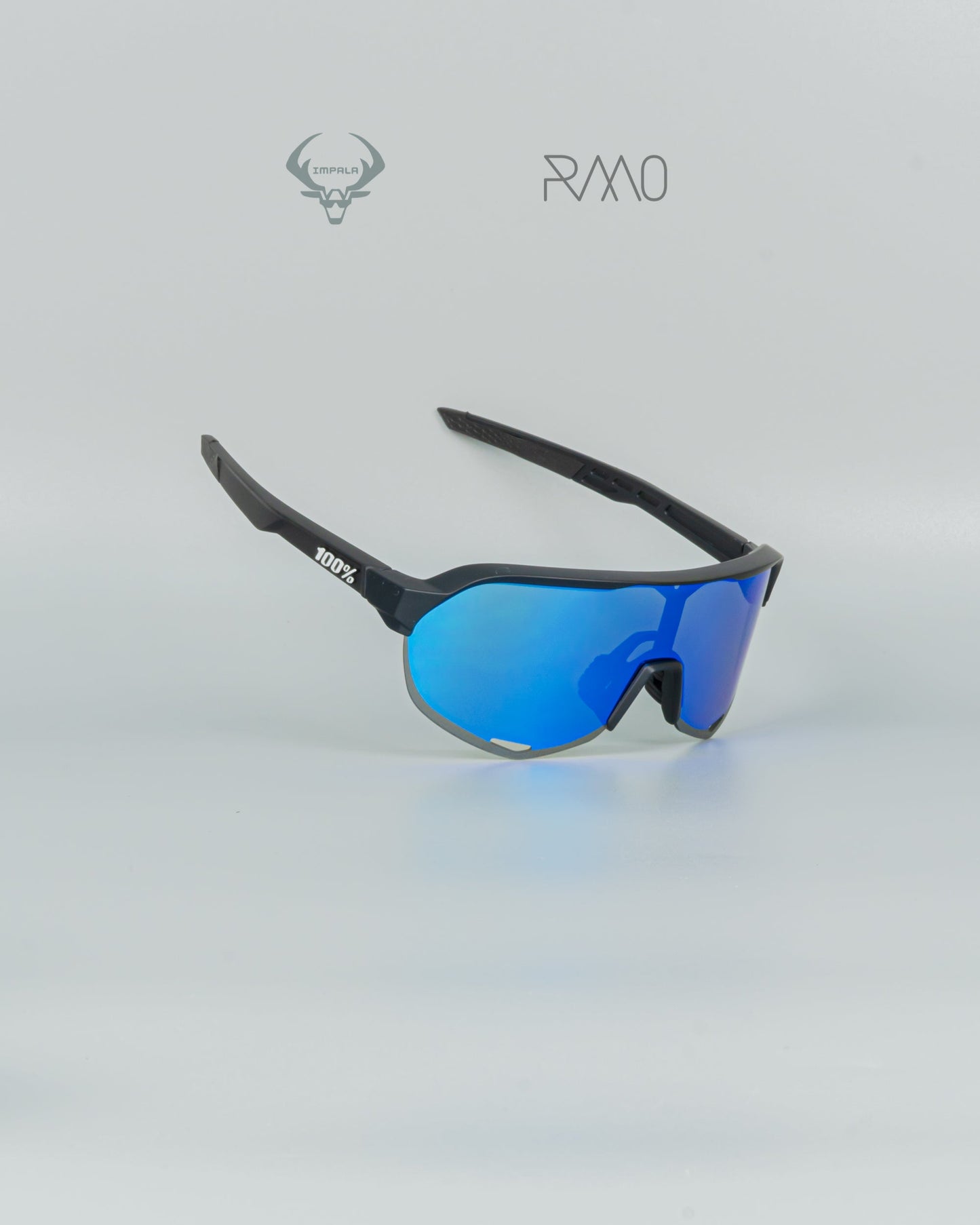 Gafas 100 P S2  negro azul 3 lentes Uv400