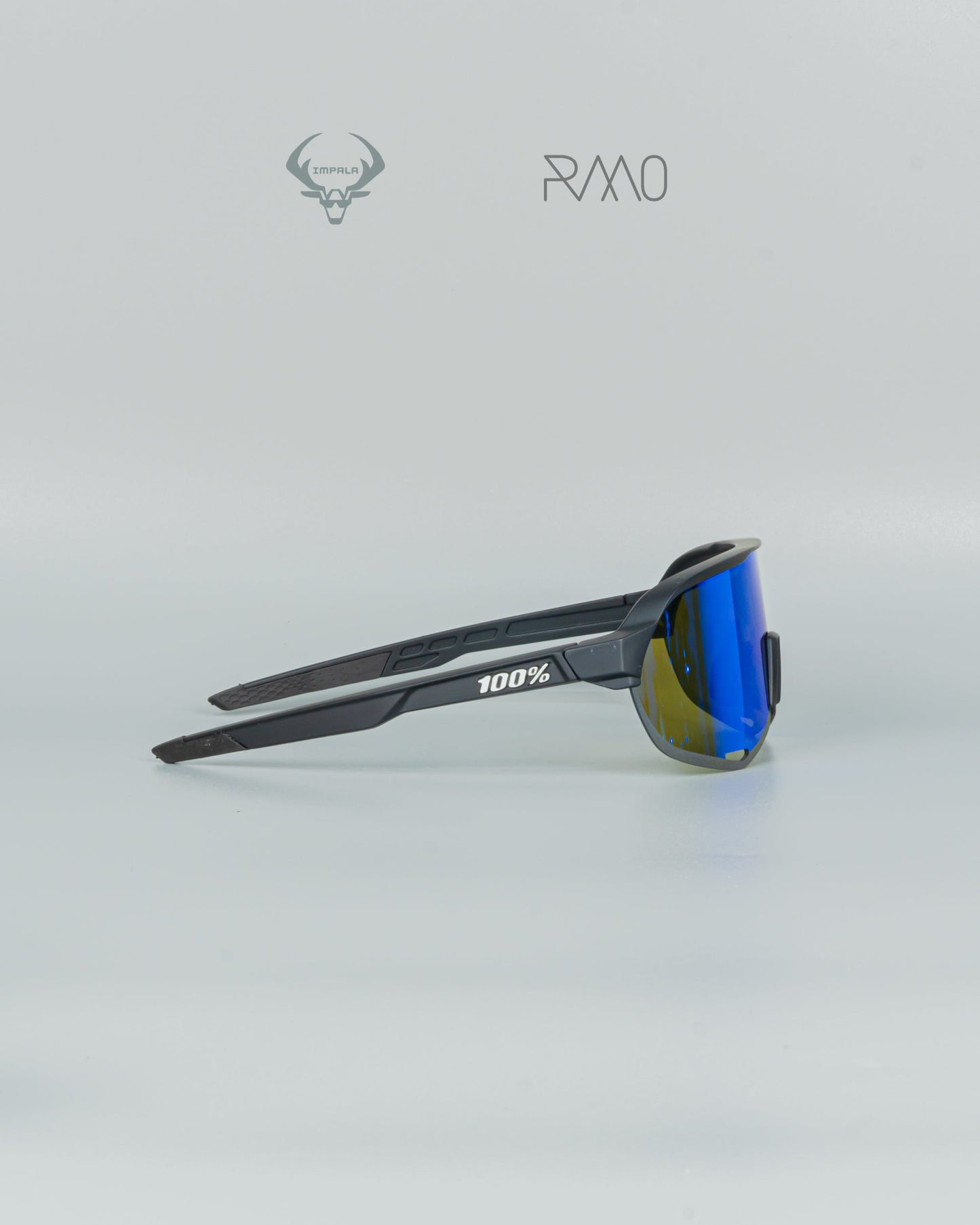 Gafas 100 P S2  negro azul 3 lentes Uv400