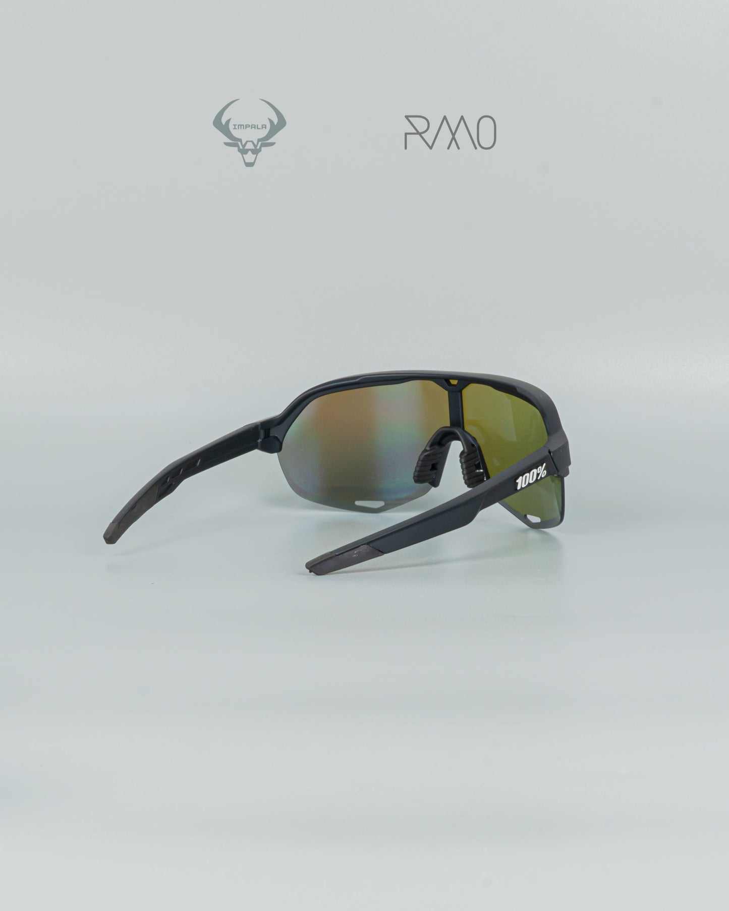 Gafas 100 P S2  negro azul 3 lentes Uv400
