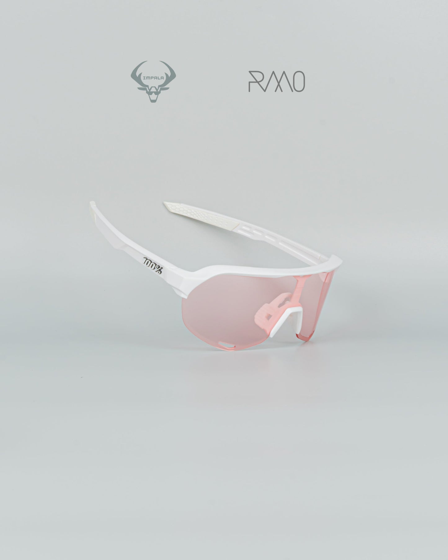 Gafas 100 P S2  blanco rosa 3 lentes Uv400