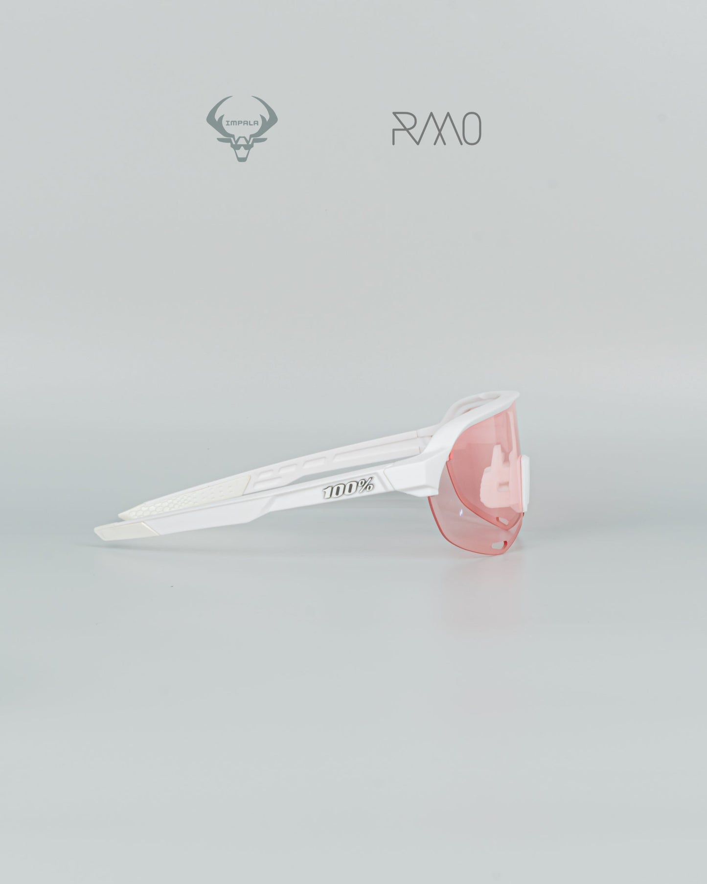 Gafas 100 P S2  blanco rosa 3 lentes Uv400