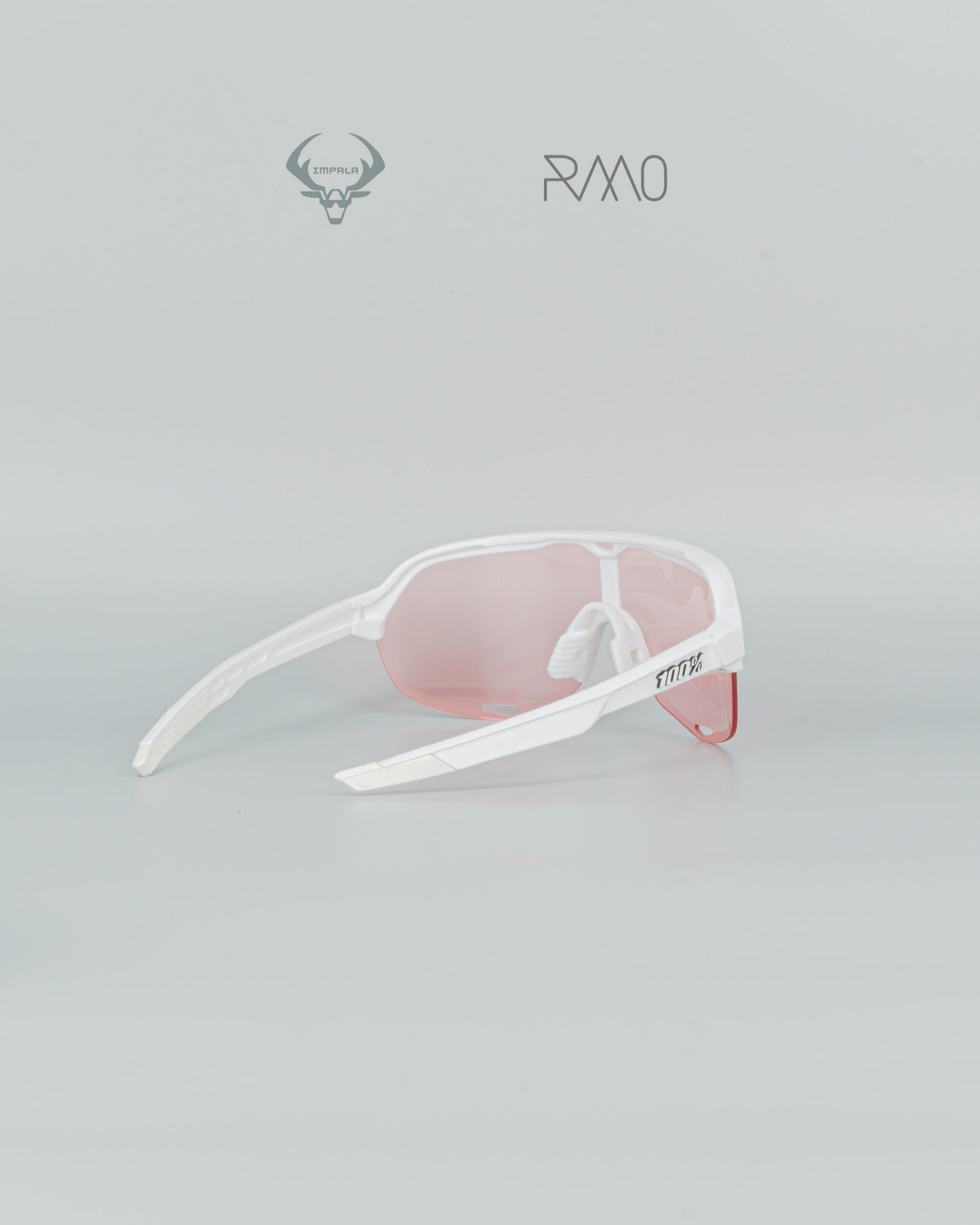 Gafas 100 P S2  blanco rosa 3 lentes Uv400